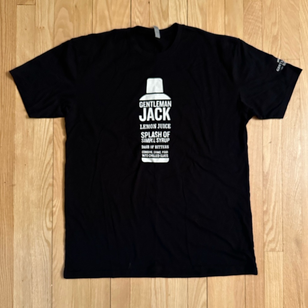 Gentleman Jack Black Short-Sleeved Men’s T-Shirt, Size XL